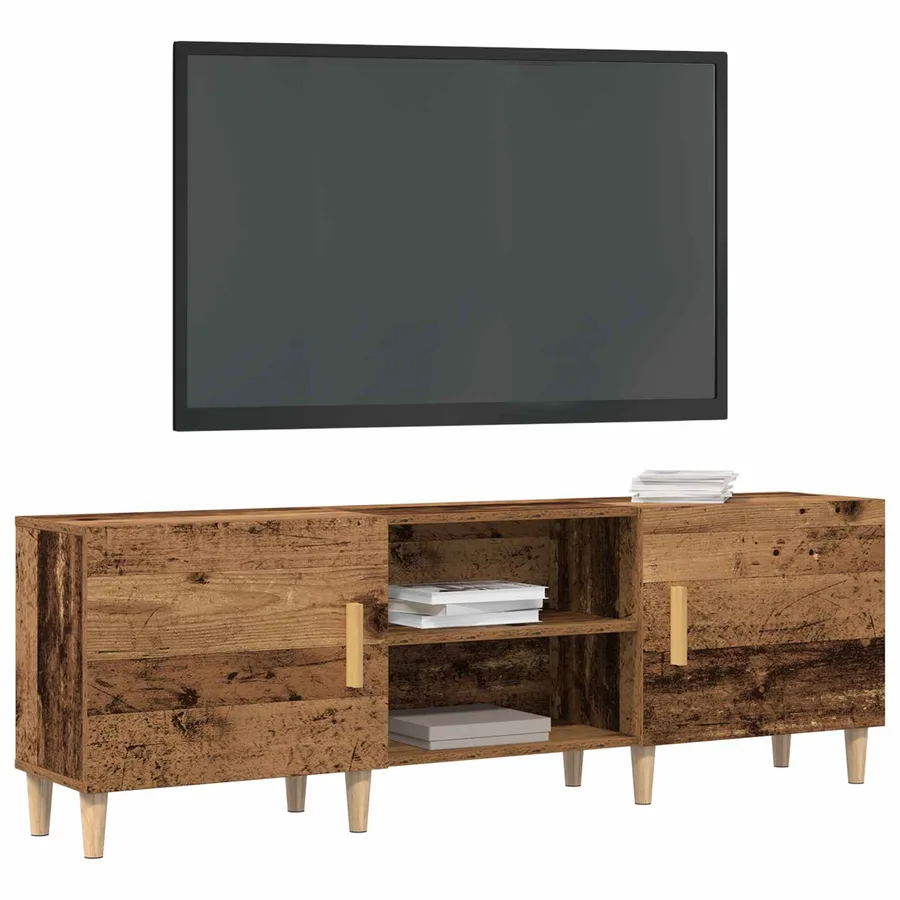 Meuble TV Bois ancien 150 x 30 x 50 cm Bois d'ingénierie - 3