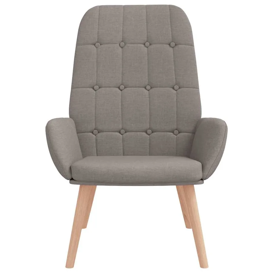 Fauteuil relaxant en tissu taupe - 3