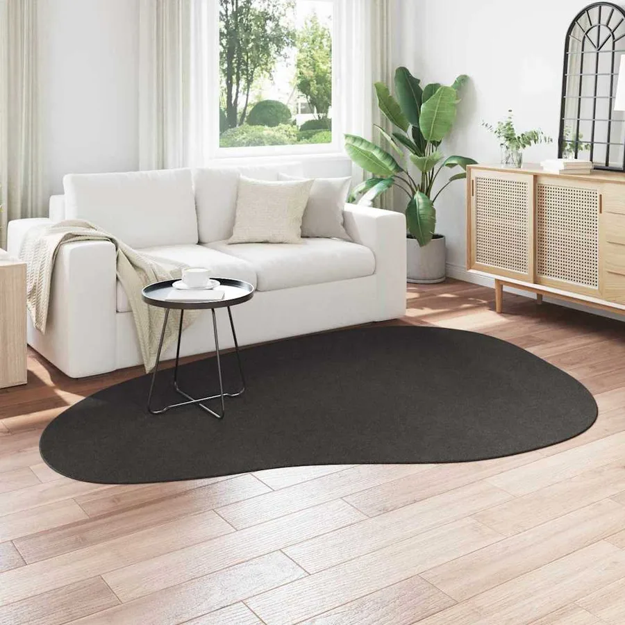 Tapis de surface HUARTE Anthracite 160 x 230 cm Polyester - 3