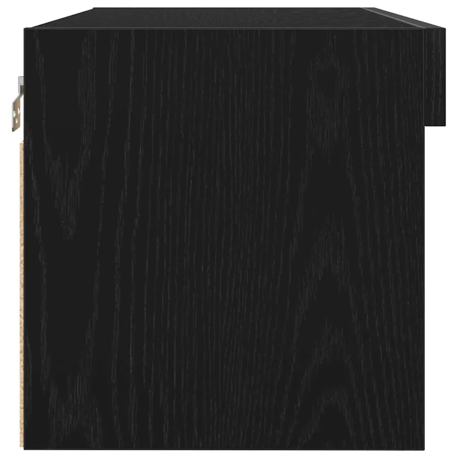 Ensemble meuble TV Chêne noir 80 x 30 x 30 cm Bois d'ingénierie - 10