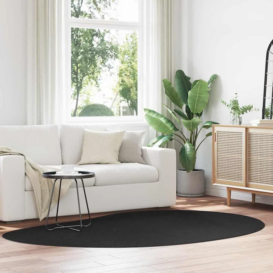 Tapis de surface HUARTE Noir 160 x 230 cm Polyester
