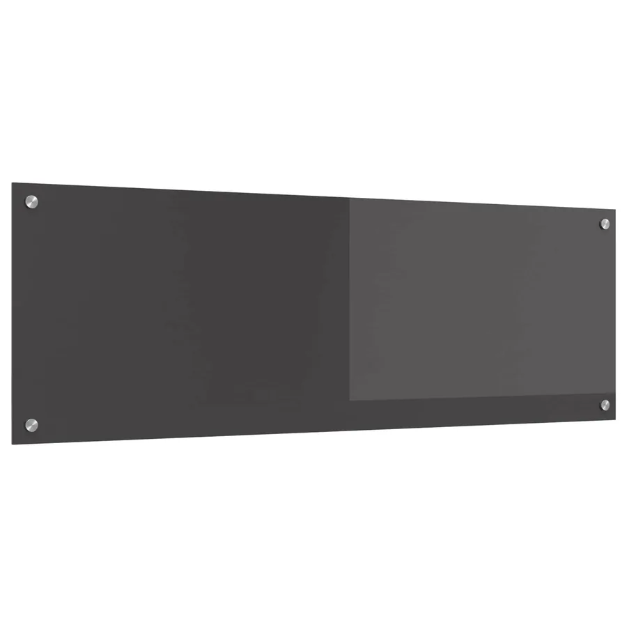 Crédence de cuisine Gris foncé 120 x 40 cm verre trempé