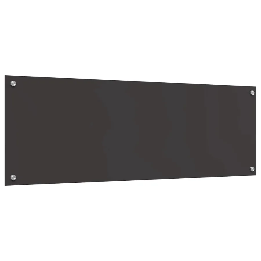Crédence de cuisine Gris foncé 120 x 40 cm verre trempé - 4