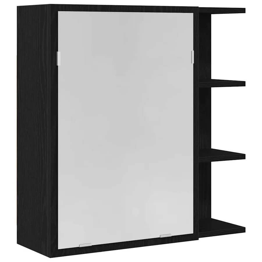 Armoire Miroir de Salle de Bain Chêne noir 62,5 x 20,5 x 64 cm - 2