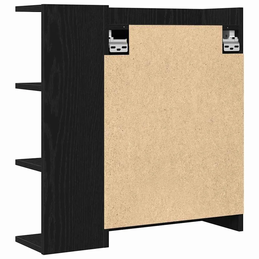 Armoire Miroir de Salle de Bain Chêne noir 62,5 x 20,5 x 64 cm - 6