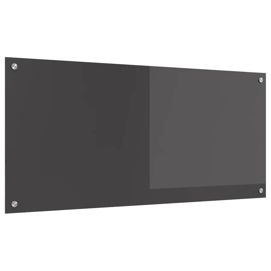 Crédence de cuisine Gris foncé 110 x 50 cm verre trempé