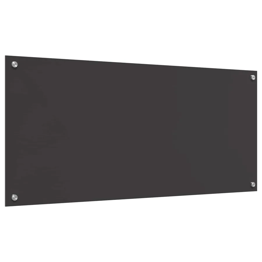 Crédence de cuisine Gris foncé 110 x 50 cm verre trempé - 4