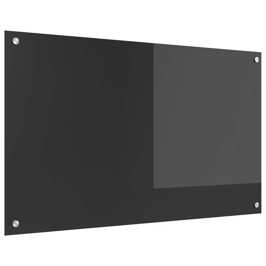 Crédence de cuisine Gris foncé 100 x 60 cm verre trempé