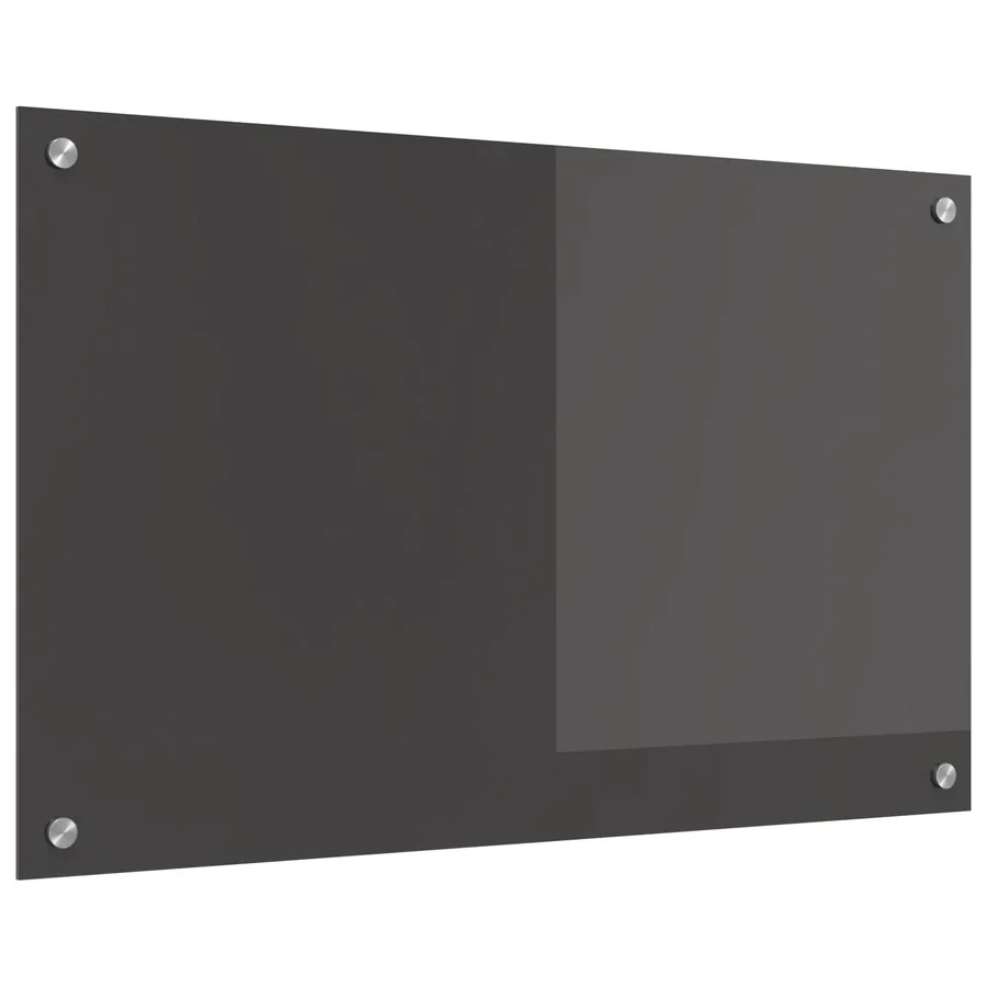 Crédence de cuisine Gris foncé 80 x 50 cm verre trempé