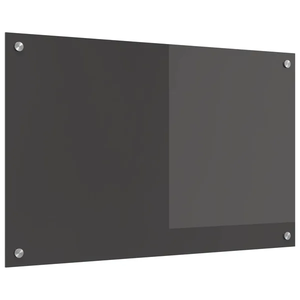 Crédence de cuisine Gris foncé 80 x 50 cm verre trempé