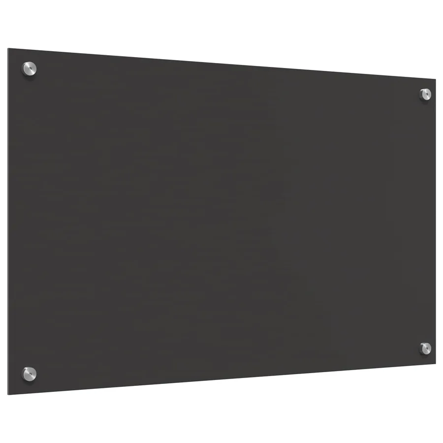 Crédence de cuisine Gris foncé 80 x 50 cm verre trempé - 4