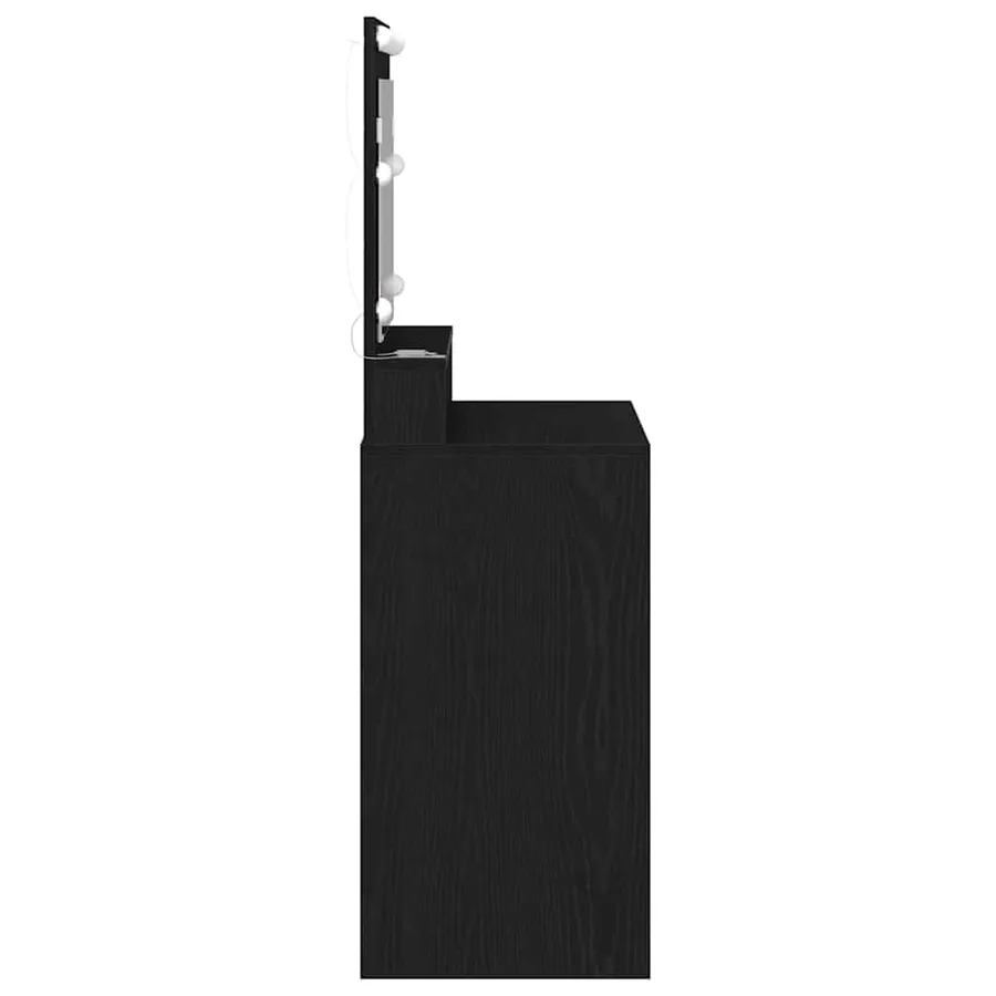 Table de Toilette avec étagère Chêne noir 75,5 x 41 x 135 cm - 5