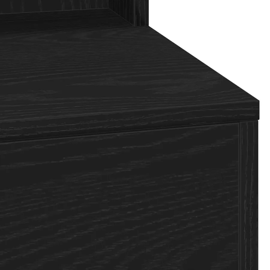 Table de Toilette avec étagère Chêne noir 75,5 x 41 x 135 cm - 7