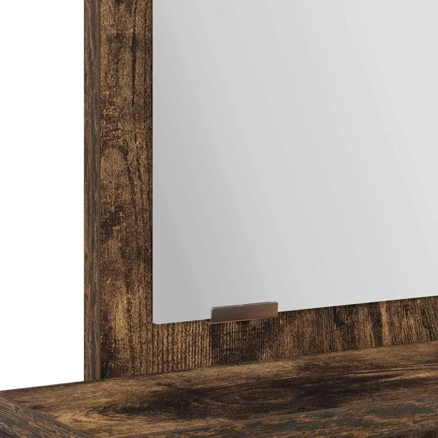 Table de Toilette Chêne fumé 50 x 41 x 140 cm Bois d'ingénierie - 8