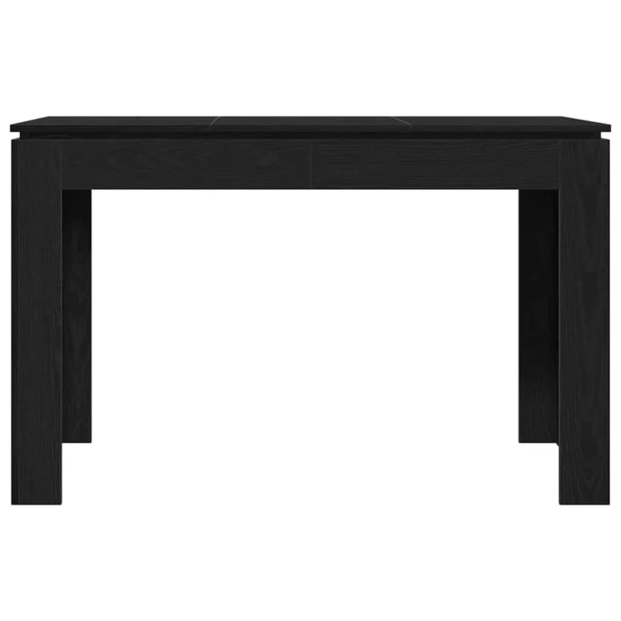 Table de salle à manger en chêne noir 120x60x76 cm bois d'ingénierie - 5