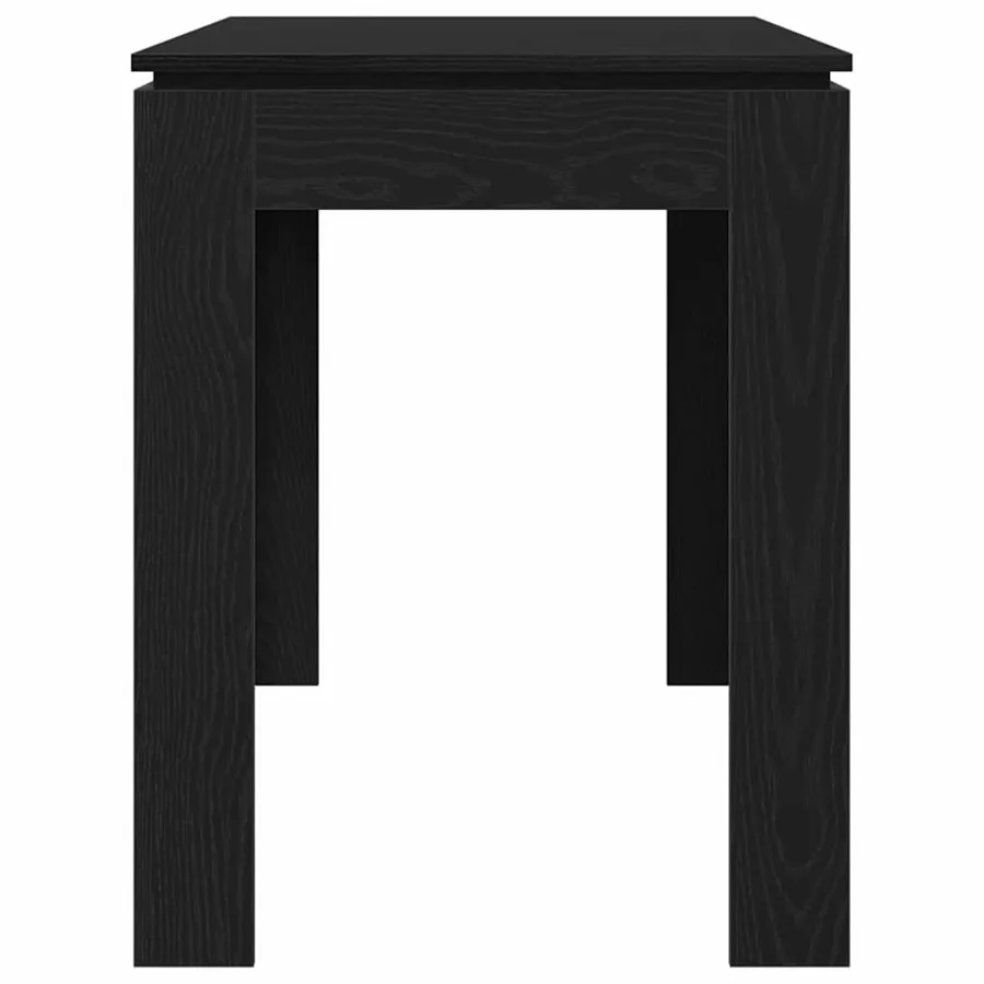 Table de salle à manger en chêne noir 120x60x76 cm bois d'ingénierie - 6
