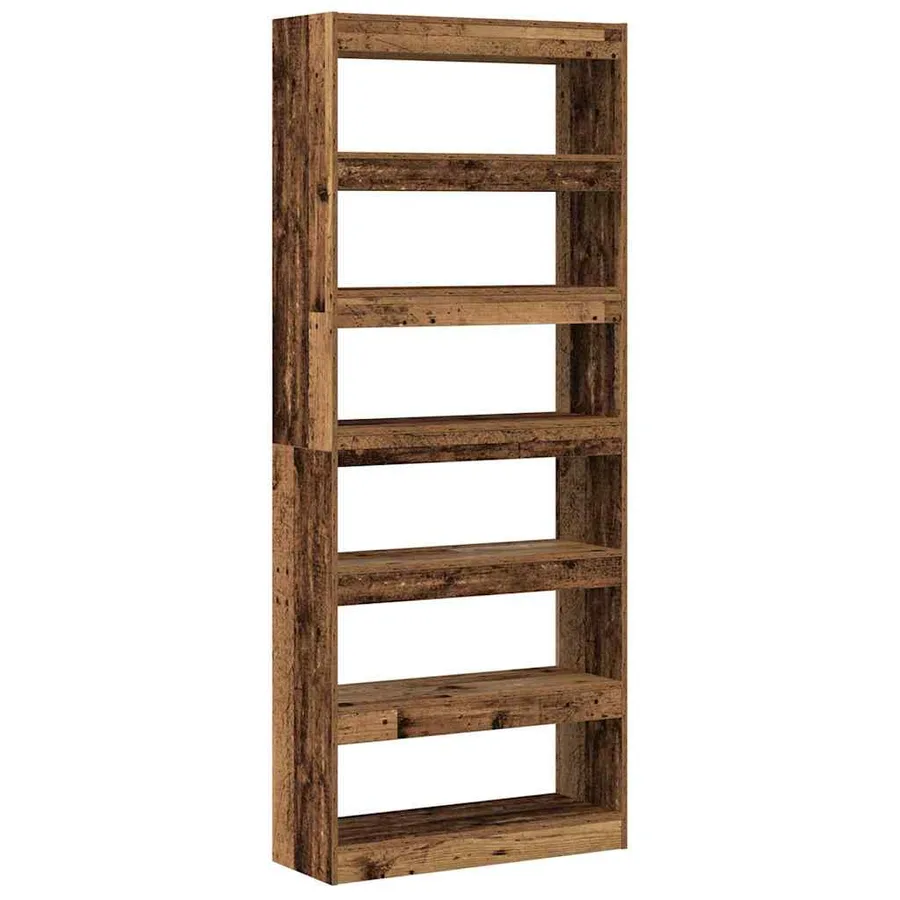Bibliothèque Bois ancien 80 x 30 x 198 cm Bois d'ingénierie - 2