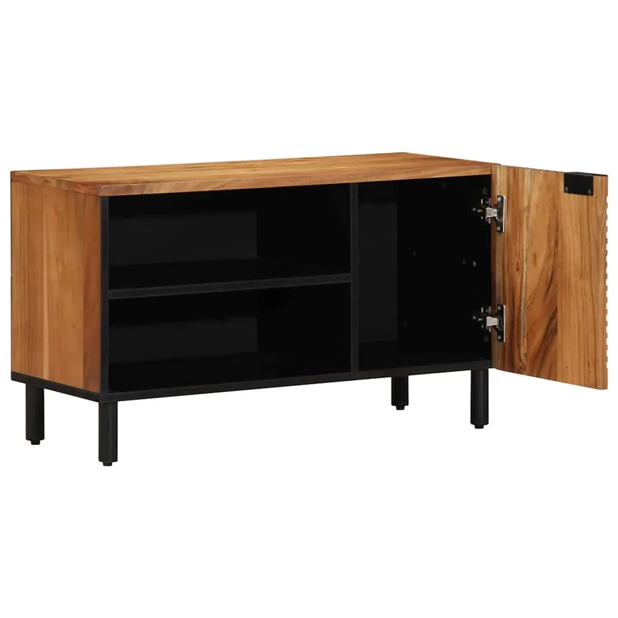 Meuble TV Marron 80 x 33 x 46 cm Bois de mangue massif