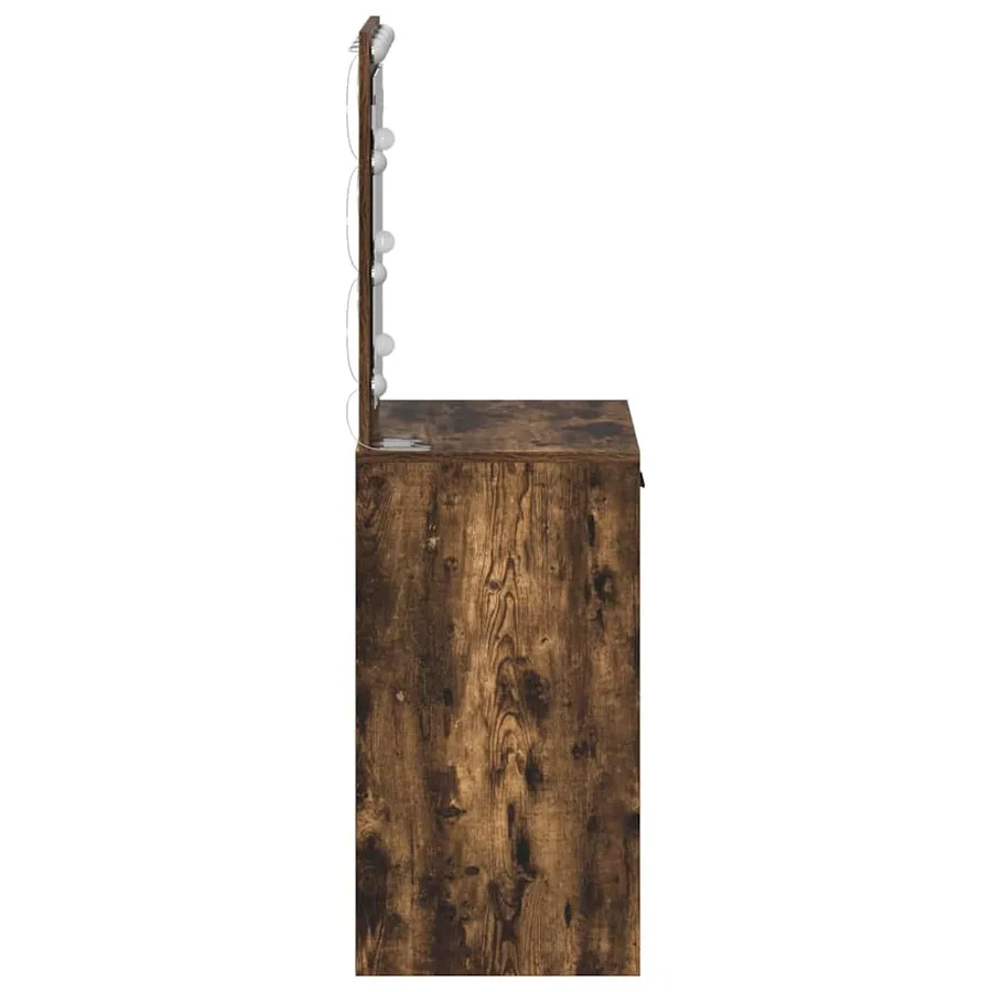 Table de Toilette Chêne fumé 50 x 41 x 135 cm Bois d'ingénierie - 6