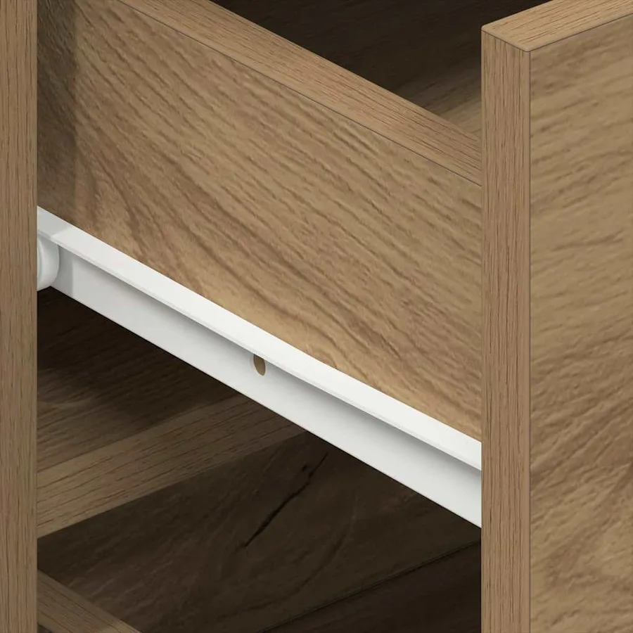 Buffet Chêne artisanal 120 x 36 x 69 cm Bois d'ingénierie - 8