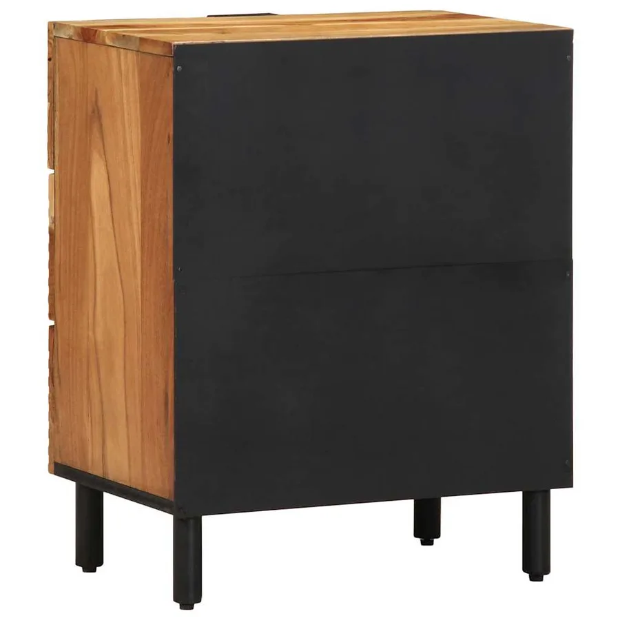 Armoire de lit Marron 50 x 33 x 62 cm Bois d'Acacia Massif - 5