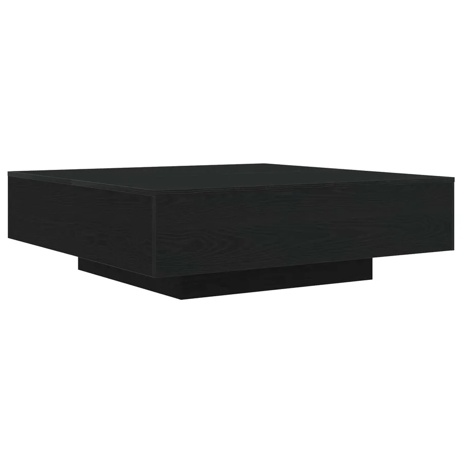 Table basse Chêne noir 100 x 100 x 31 cm Bois d'ingénierie - 5