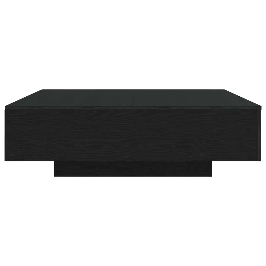 Table basse Chêne noir 100 x 100 x 31 cm Bois d'ingénierie - 7