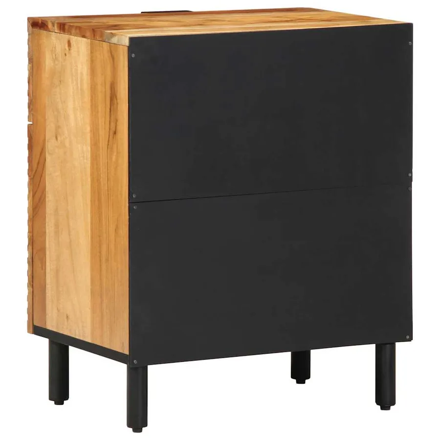 Armoire de lit Marron 50 x 33 x 60 cm Bois d'Acacia Massif - 3