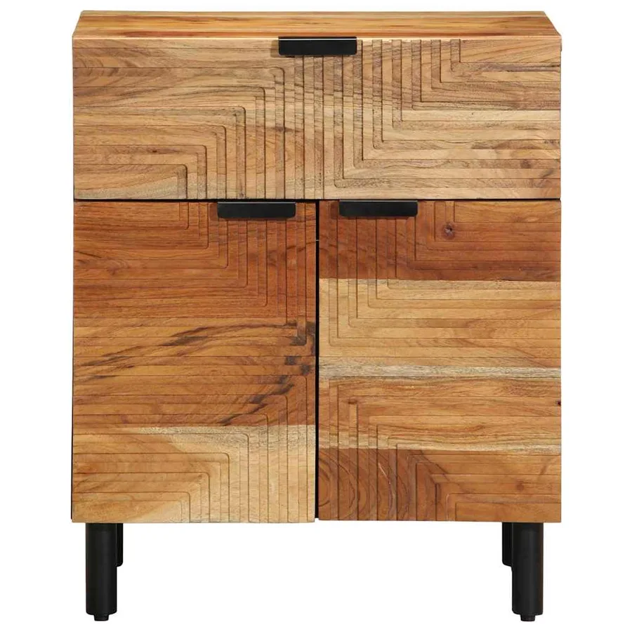 Armoire de lit Marron 50 x 33 x 60 cm Bois d'Acacia Massif - 4