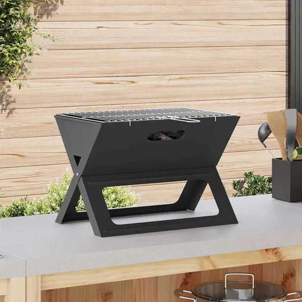 Grill extérieur Noir 46 x 31 x 31 cm Acier