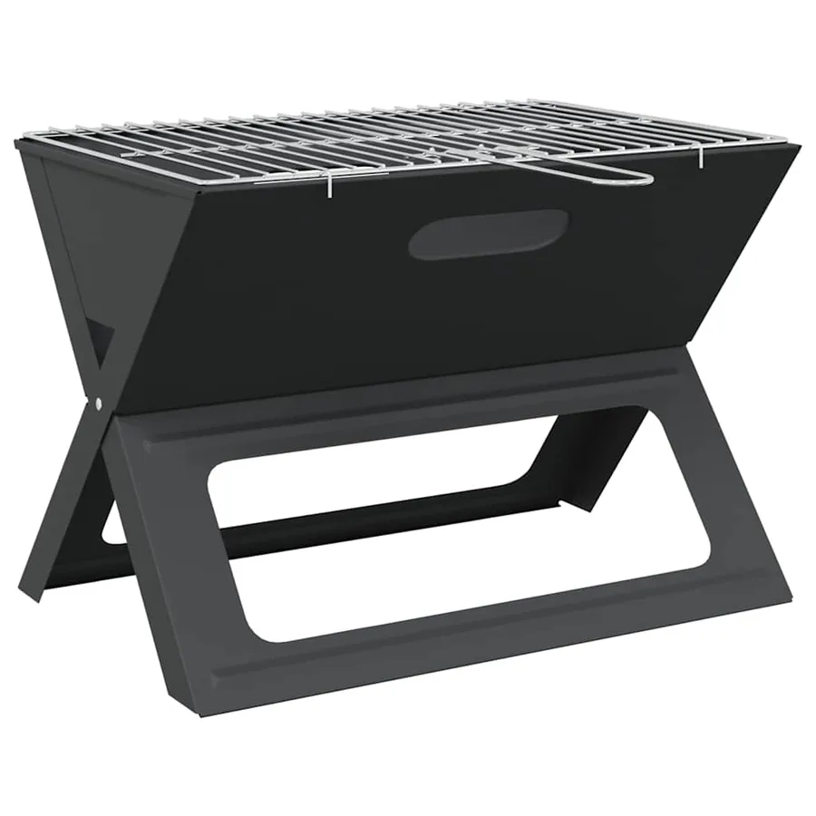 Grill extérieur Noir 46 x 31 x 31 cm Acier - 2