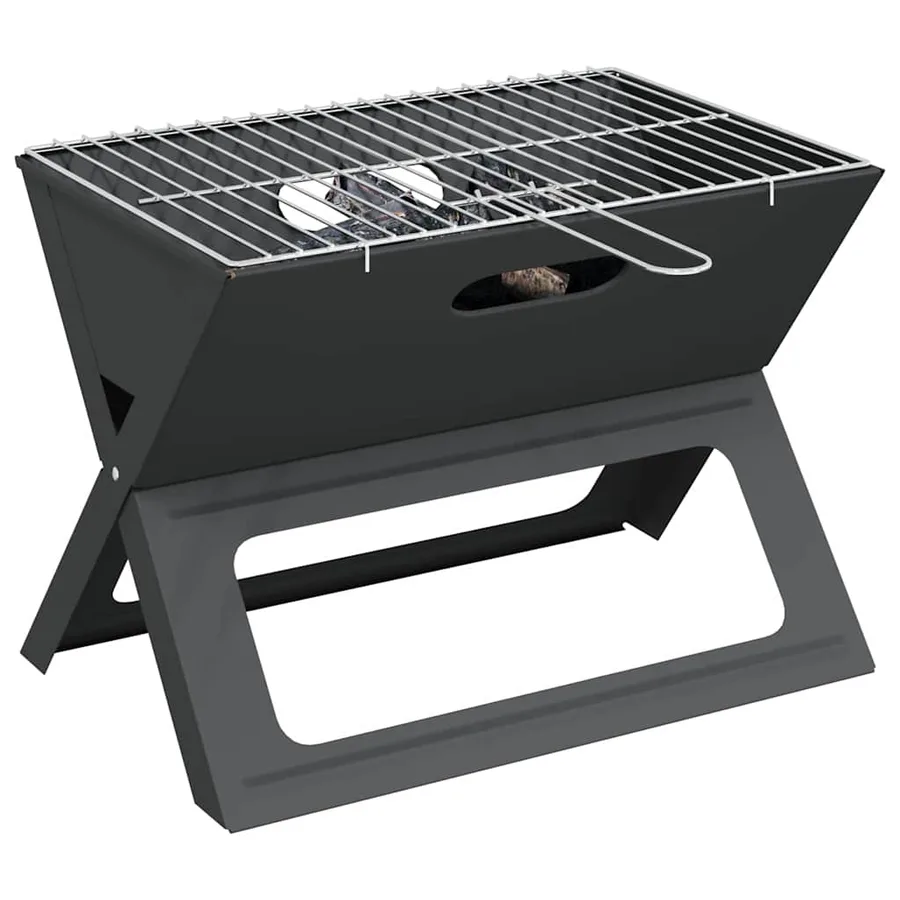 Grill extérieur Noir 46 x 31 x 31 cm Acier - 3