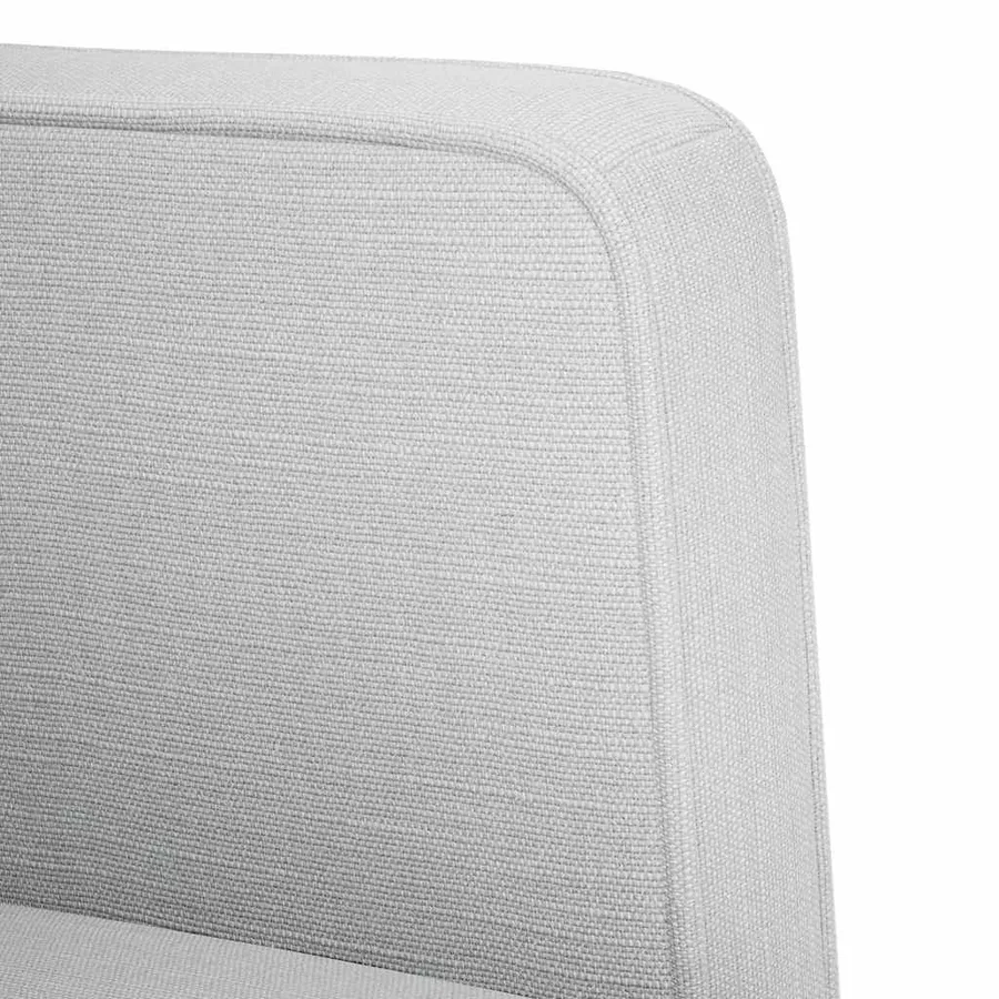 Fauteuil canapé avec accoudoirs tissu gris nuage 53 cm - 6