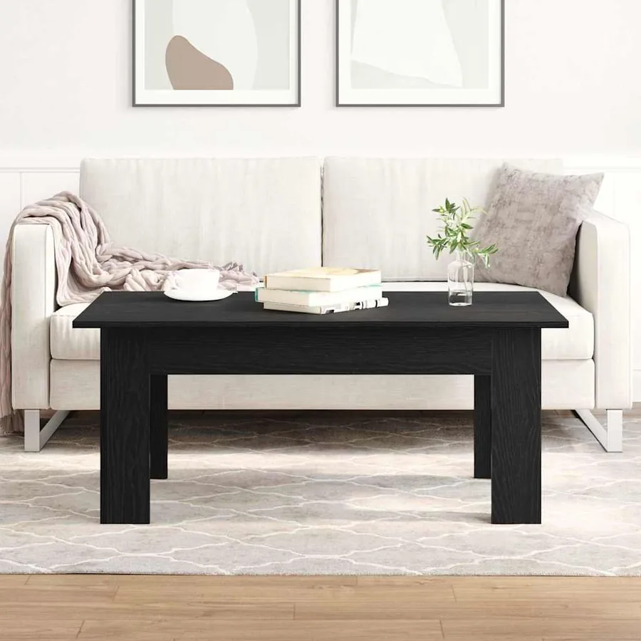 Table basse Chêne noir 100 x 60 x 42 cm Bois d'ingénierie