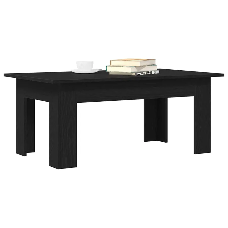 Table basse Chêne noir 100 x 60 x 42 cm Bois d'ingénierie - 3