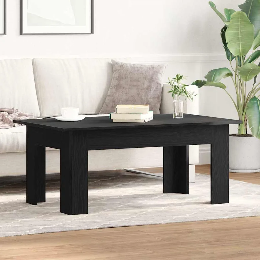 Table basse Chêne noir 100 x 60 x 42 cm Bois d'ingénierie - 4