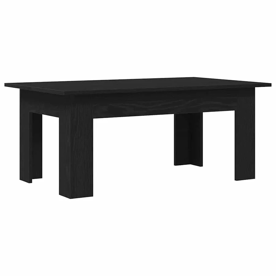 Table basse Chêne noir 100 x 60 x 42 cm Bois d'ingénierie - 5