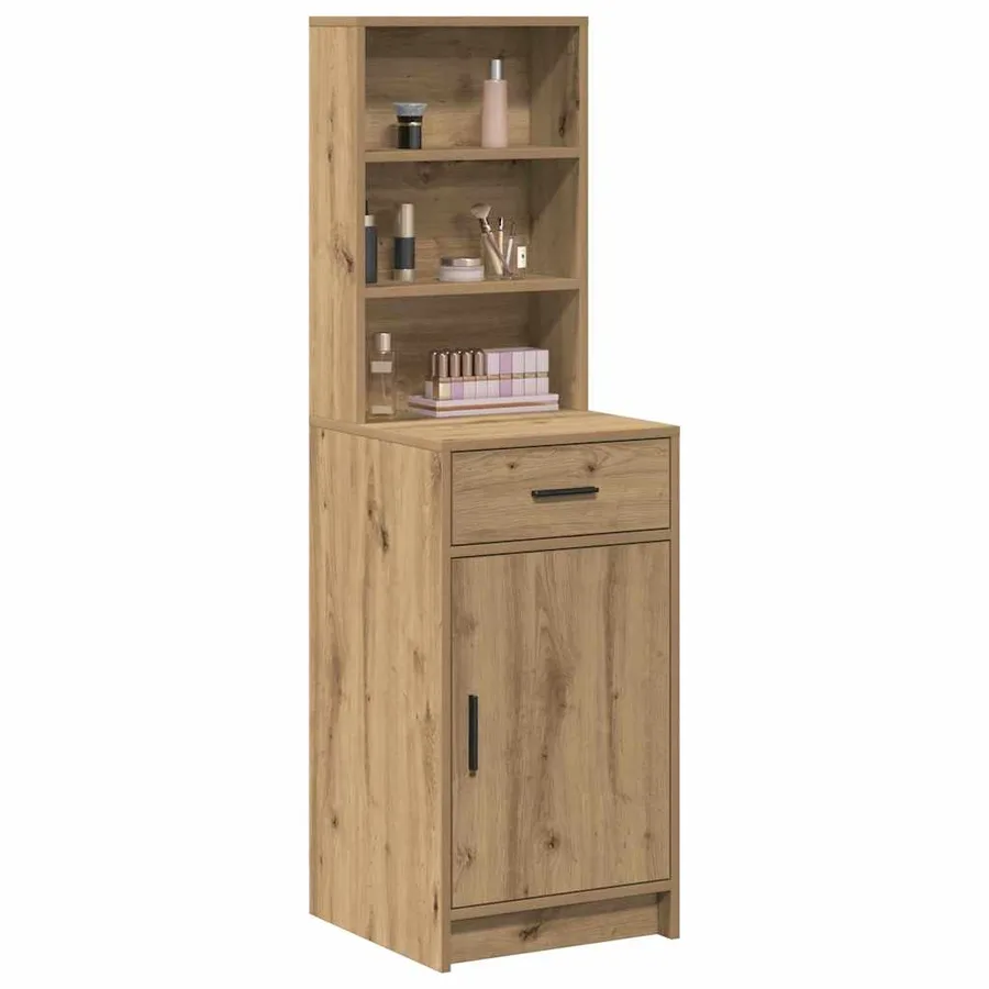 Haut Armoire Chêne artisanal 41 x 40 x 135 cm Bois d'ingénierie - 3