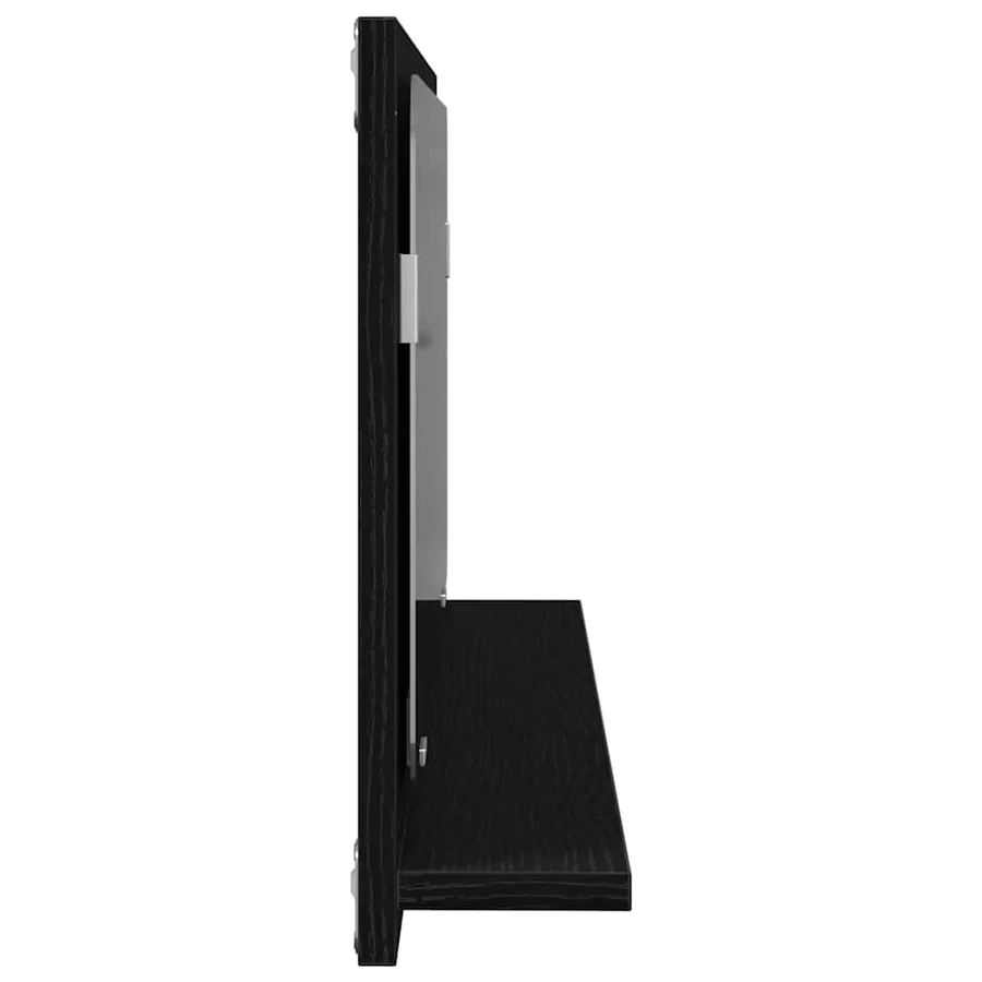 Étagère Miroir Chêne noir 90 x 10,5 x 37 cm Bois d'ingénierie - 7