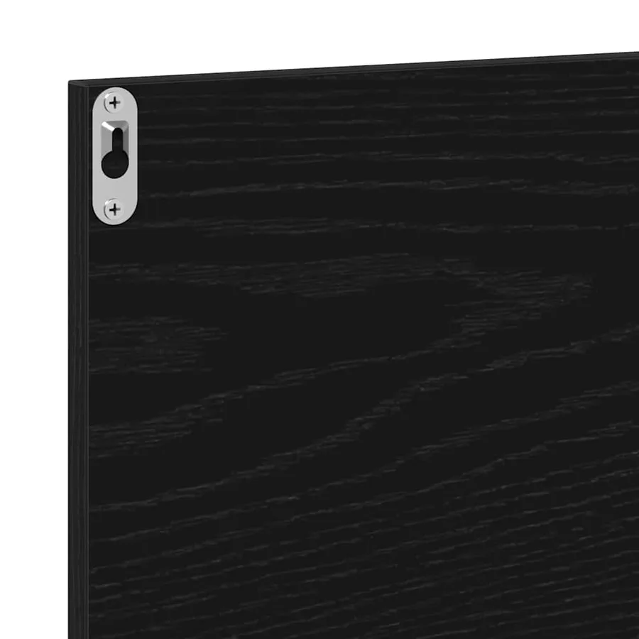 Étagère Miroir Chêne noir 90 x 10,5 x 37 cm Bois d'ingénierie - 9