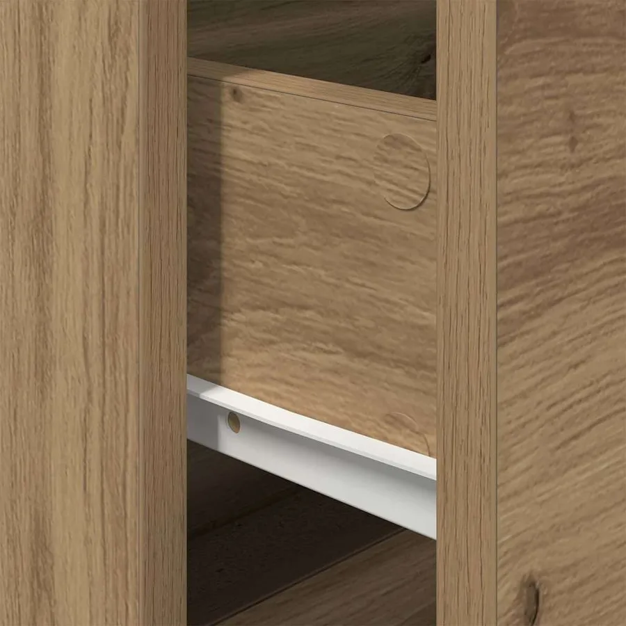 Cabinet de chevet Chêne artisanal 50 x 39 x 41 cm - 10