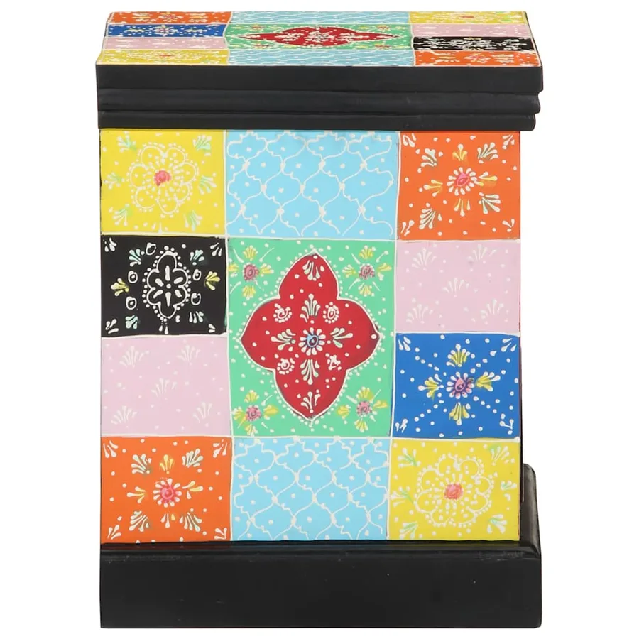 Cabinet de chevet avec tiroir Multicolore 40 x 35 x 45 cm - 3
