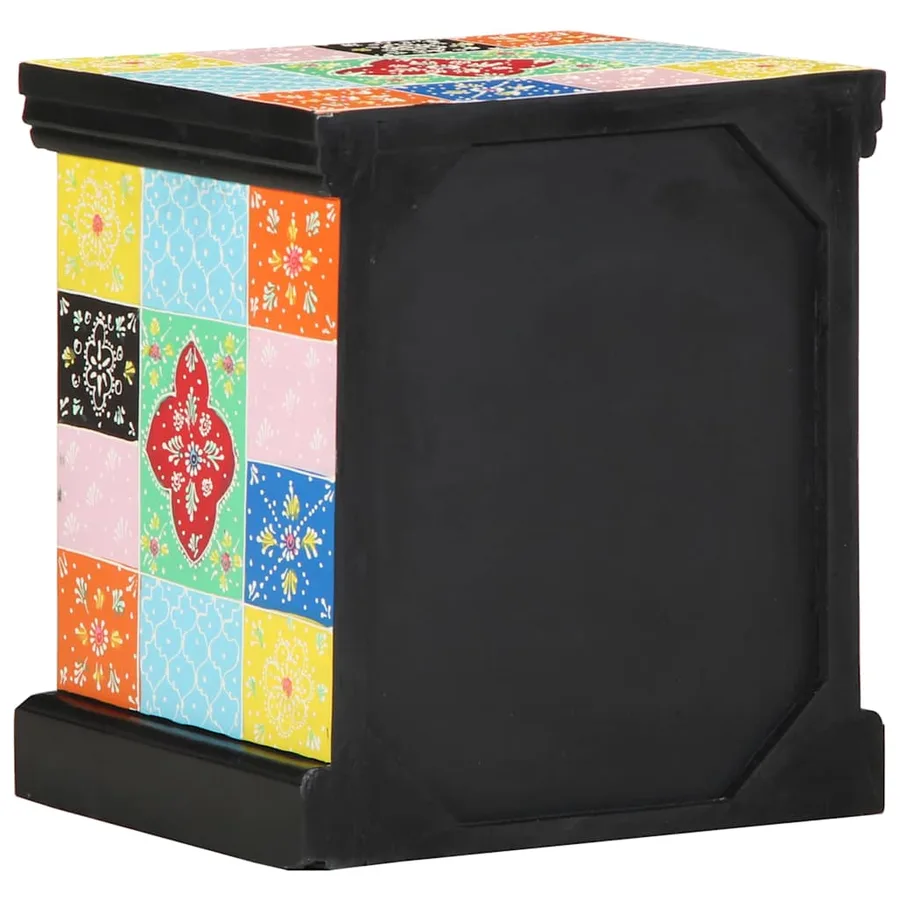 Cabinet de chevet avec tiroir Multicolore 40 x 35 x 45 cm - 4