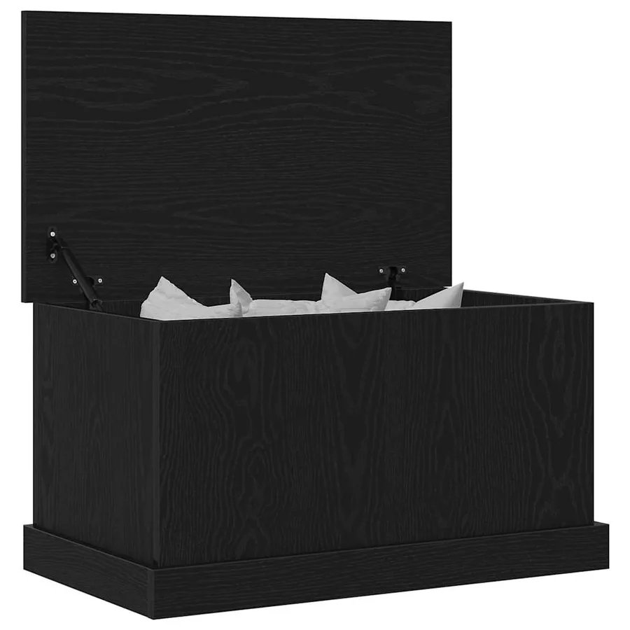 Boîte de Rangement Chêne noir 70 x 40 x 38 cm Bois d'ingénierie - 3