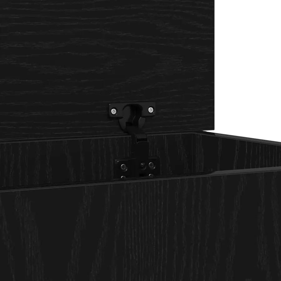 Boîte de Rangement Chêne noir 70 x 40 x 38 cm Bois d'ingénierie - 9