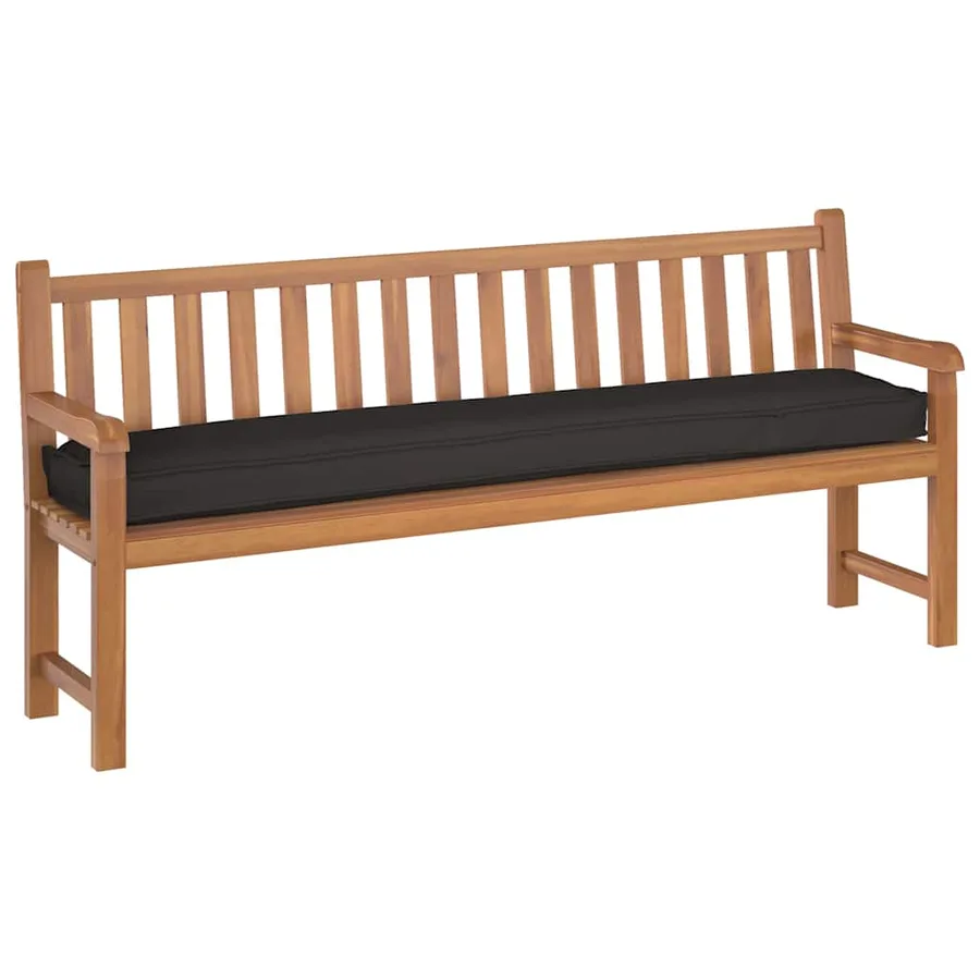 Coussin de palette Noir 200 x 40 x 8 cm Tissu Oxford - 6