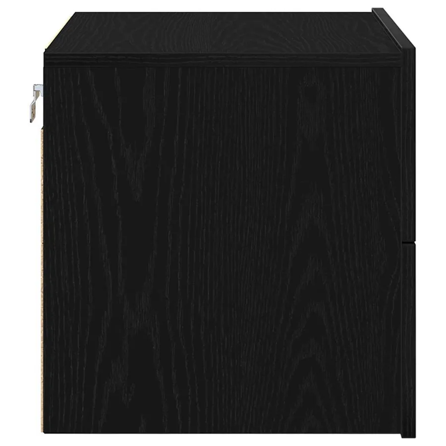 Cabinet de chevet Chêne noir 50 x 39 x 41 cm Bois d'ingénierie - 7