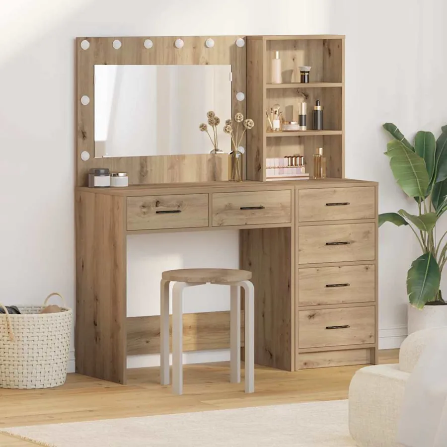 Table de Toilette 2 pcs Marron 78.5 x 41 x 135 cm