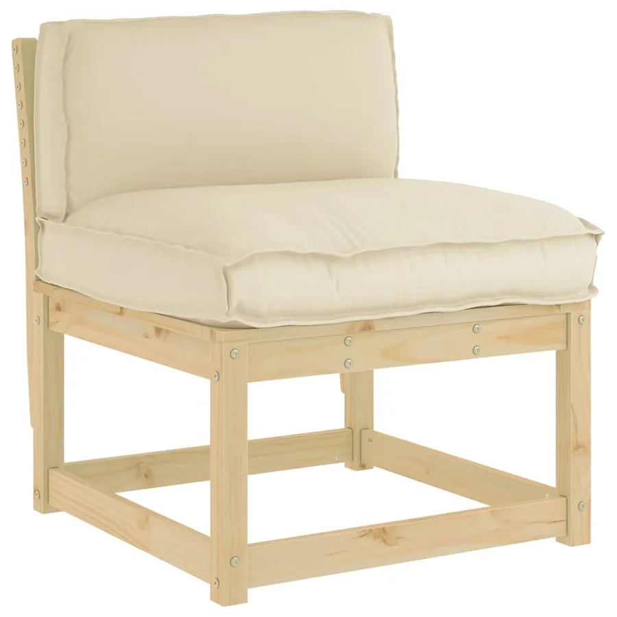 Coussin Beige 80 x 40 x 12 cm Tissu Oxford - 2