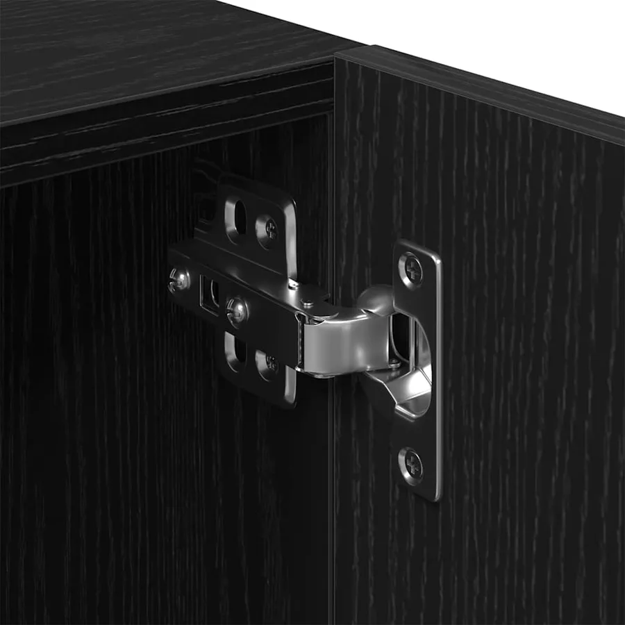 Ensemble meuble TV Montage mural 3 pcs Noir 260 x 35 x 40 cm - 15